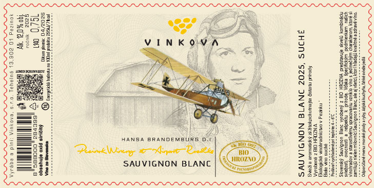 SAUVIGNON BLANC 2025 - BIO hrozno - suché